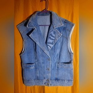(New) Jean Jacket Vest